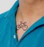 Pixel bike - Tatuaje temporal