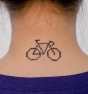 Pixel bike - Tatuaje temporal
