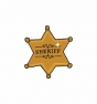 Chapa de Sheriff - Tatuaje temporal