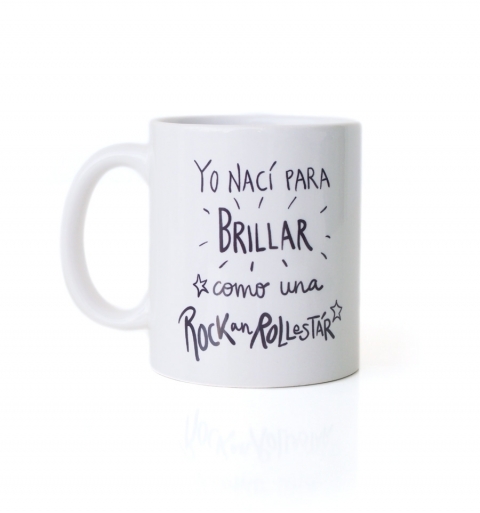 Taza Nací para brillar