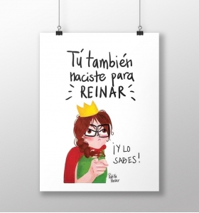 Lámina 'Nacida para reinar'
