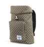 Mochila Herschel verde de lunares
