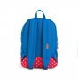 Mochila Herschel azul y roja lunares