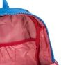 Mochila Herschel azul y roja lunares