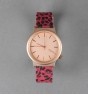 Reloj Komono leopardo rojo