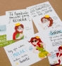 Set de postales Reina Pecas