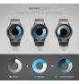 Reloj Ziiiro Celeste Gunmetal 